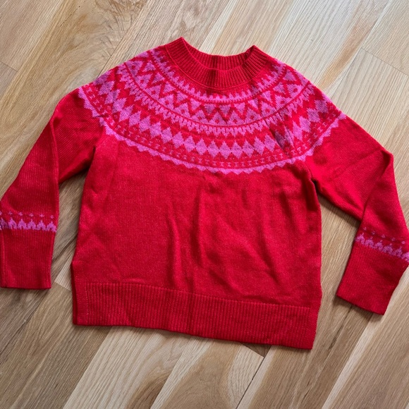 Talbots fair isle crewneck sweater - Picture 7 of 9